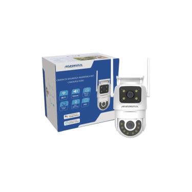 Imagem de Câmera Segurança Externa WiFi Dual Dome Alexa/Google Panoramica visão dupla Novadigital