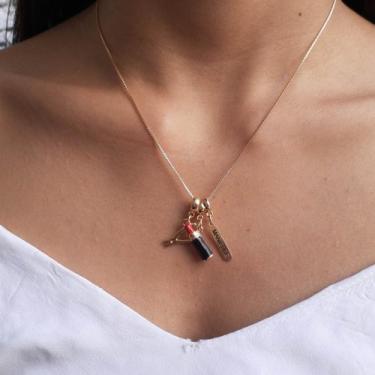 Imagem de Colar Pingente Profissão Manicure Banhado a Ouro 18k - Work Semijoias