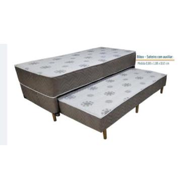 Imagem de Cama box solteiro com auxiliar de Molas Bonnel - Ortobello
