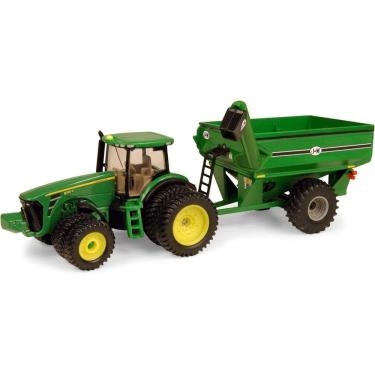 Imagem de Miniatura Trator De Grão John Deere 8320r With J&m Ertl
