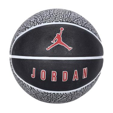 Imagem de BOLA DE BASQUETE JORDAN PLAYGROUND 2.0 8P DEFLATED WOLF GREY/BLACK/WHITE/VARSITY RED