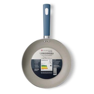 Imagem de Euro Home - Frigideira 24 cm de Alumínio com Antiaderente Intense Azul - ALU3717-AZ