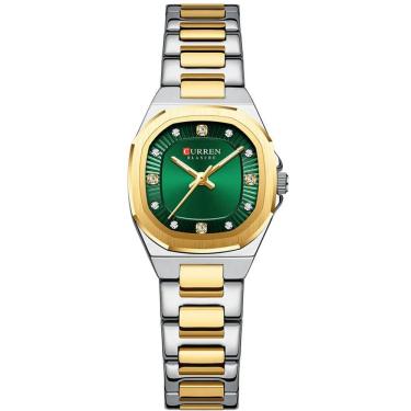 Imagem de relógio feminino quartzo ponteiros strass design elegante  à prova d água