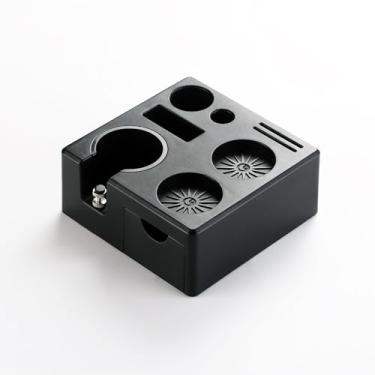 Imagem de Tapete de adulteração de café Tapete de silicone para adulteração de canto... (Estação de adulteração de café preta)