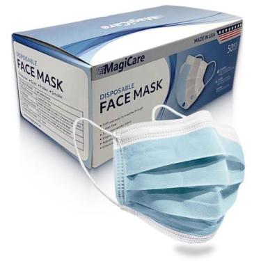 Imagem de Máscaras faciais descartáveis MAGICARE Medical Grade, caixa de 3 camad