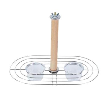 Imagem de Generic Copos de Alimentação para Papagaios, Tigelas de água para Comida, Calopsita, Alimentador de Pássaros para Araras com Poleiro