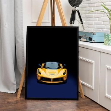 Imagem de Quadro Decorativo Luxo Ferrar F40 F50 Enzo 250 GTO Sala Hall (LAFERRARI, 70X50)