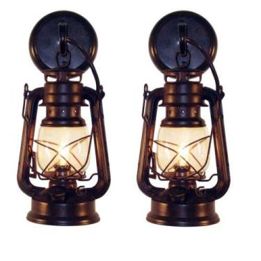 Imagem de Muskoka Lifestyle Products Conjunto de luminária de parede rústica, arandelas de parede de casa de fazenda rústica, luzes de parede para quarto, cozinha, arandelas de sala de estar