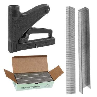Imagem de Kit Grampeador Manual 106 Rocama + Grampo 106/6 + Grampo 106/8 - ROCAM
