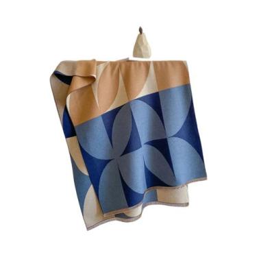 Imagem de Cachecol Poncho de Inverno Feminino em Caxemira - Estampa Floral - Xal