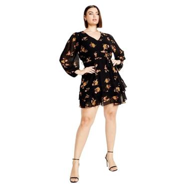 Imagem de City Chic Vestido feminino plus size Mackenzie, Angelina Floral, 54