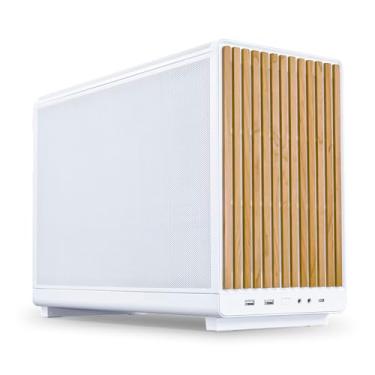 Imagem de Gabinete Lian Li A3 Micro ATX Wood Edition Branco A3-MATX-WD