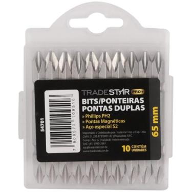 Imagem de Bits Ponteira Dupla Parafus 65mm Ph2 Philips Imantada Pro
