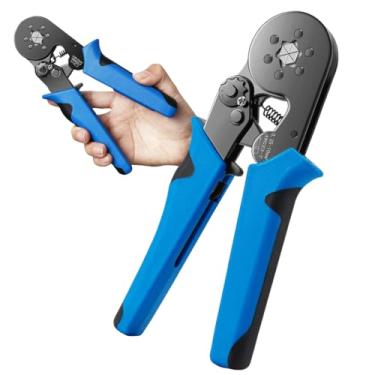 Imagem de Alicate Crimpar Terminais Tubular Estrela Ílhos Isolado Pino