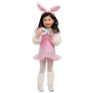 Imagem de Rubie's Fantasia de coelho rosa Let's Pretend, Conforme mostrado, Toddler (1-2 Years)