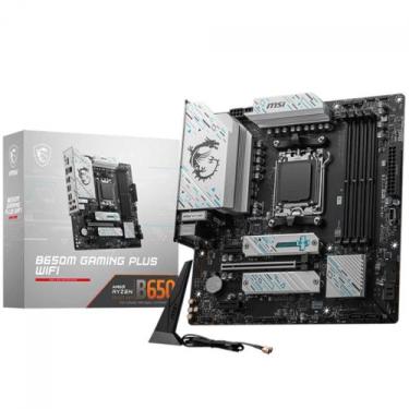 Imagem de Placa Mãe MSI B650M Gaming Plus WIFI, AMD AM5, MATX, DDR5
