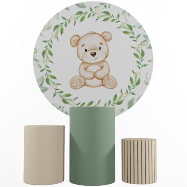 Imagem de Kit Decoração Festa, Painel Ursinhos + Trio Capas De Cilindros (Color 01)