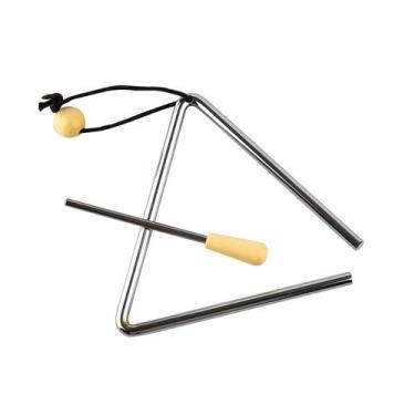Imagem de Musical Steel Triangle Percussion Musfunny 15cm com Striker