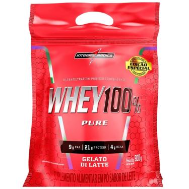 Imagem de WHEY 100% PURE GELATO DI LATTE 900G REFIL INTEGRALMEDICA