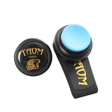 Imagem de TAOM Hodler de giz redondo para piscina com giz V10, giz de bilhar portátil com suporte magnético para giz de piscina, caixa de contêiner para ferramentas de taco de bilhar acessórios de sinuca