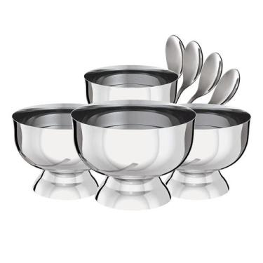 Imagem de Conjunto Sobremesa Inox 8 Pecas Euro Home Prateado