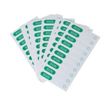 Imagem de NentMent Pacote com 100 adesivos descartáveis para revestimento de banheira, tiras de posicionamento, fechos, vedações para tampas de assento de vaso sanitário, capas de plástico para pés, forros de