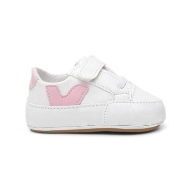 Imagem de Sapato Tênis Conforto Bebe Baby Menino Primeiros Passos Rosa-Feminino