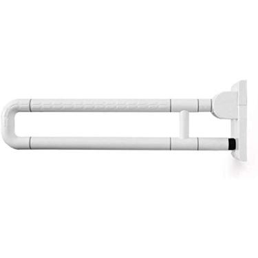 Imagem de Toalheiro com alça de banho antiderrapante e dobrável, barra de apoio, corrimãos de banheiro sem barreiras de segurança, acessórios