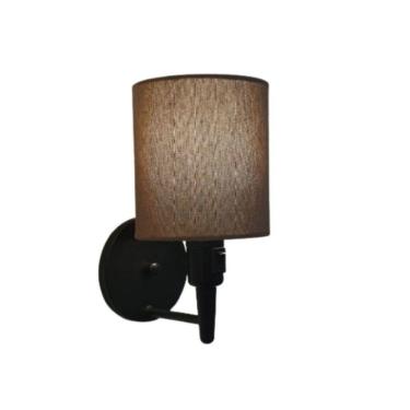 Imagem de Arandela Cilíndrica Md-2030 Preto Com Liga e Desliga Cupula Caqui - Bivolt