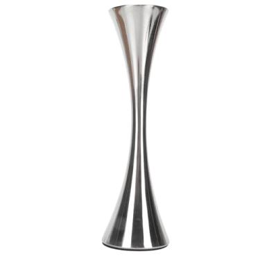 Imagem de ZJchao Vaso de Aço Inoxidável Elegante e Moderno, Boca Redonda, Suporte de Flor de Metal para Decoração de Mesa de Sala de Estar, Aço Inoxidável Premium 8.5oz