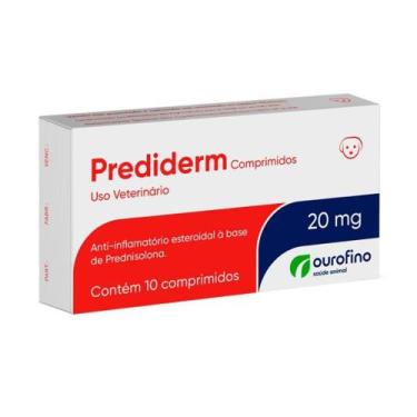 Imagem de Anti Inflamatório Prediderm Ourofino Prednisolona 20mg - 10 Comprimido