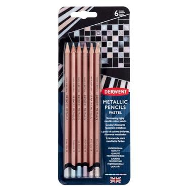 Imagem de Derwent Lápis de cor pastel metálico, conjunto de 6 peças (2305602)