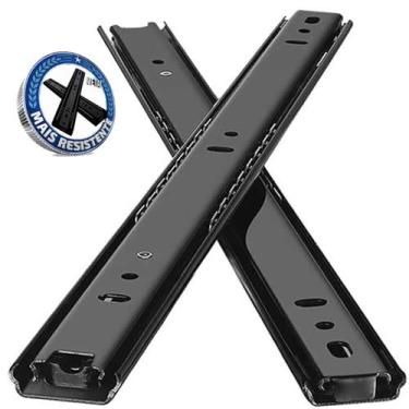 Imagem de 2 (1 Par) Corrediças Trilho Telescópico 55cm Gaveta Móvel - Facil Nego