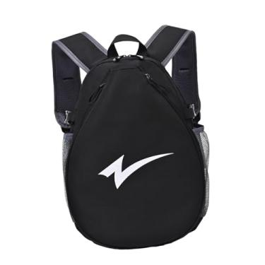 Imagem de menolana Mochila para raquete de tênis, bolsa portátil para guardar raquetes, mochila para uso diário com alça de ombro ajustável, bolsa para badminton para, Preto