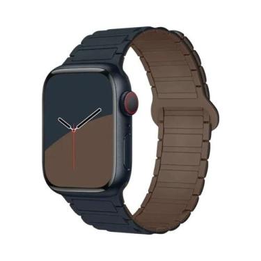 Imagem de Pulseira De Silicone Magnética Para Apple Watch De 40mm 44mm 45mm 49mm