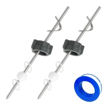 Imagem de Bothyi Kit de reparo para ralo de pia com válvula -up, peça central para instalação em lavatório, uso doméstico, eixo de esfera de reposição para pias de, com Fita