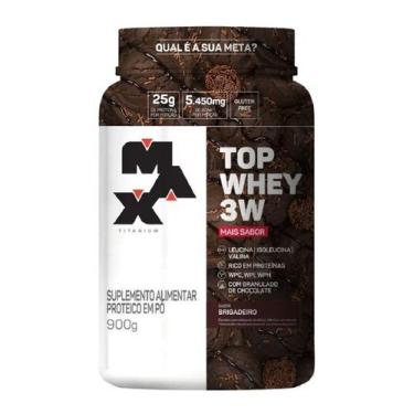 Imagem de Top Whey 3W (900g) - Sabor: Mais Sabor - Brigadeiro - Max Titanium