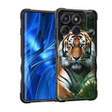 Imagem de EFGWSDER Capa para Moto Edge 2025, [camada dupla][proteção contra quedas de grau militar de 3,5 metros] Capa resistente à prova de choque para Motorola Moto Edge 2025 de 6,7 polegadas, Tigres de