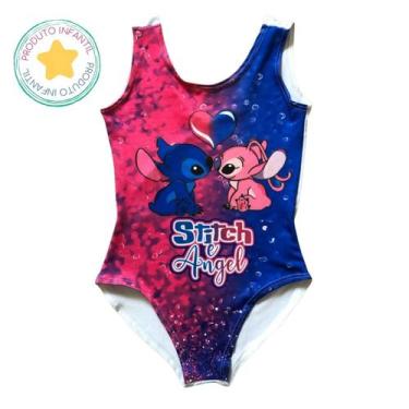 Imagem de Body Collant Infantil  Estampa Angel e Stitch - Magic Sky, Rosa, 14
