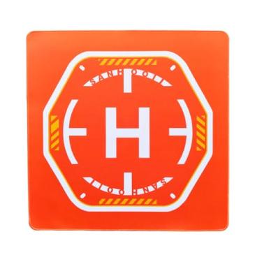 Imagem de SANHOOII Drone Base de pouso UAV Heliporto 50 cm x 50 cm (espessura) Ponderada Noturna Refletiva Ponderada Portátil Dobrável Universal Serve para Mini 3 4 Pro/Mavic 2/FPV/Avata 2 etc. Serve para