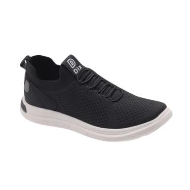 Imagem de Tênis Masculino Slip On Knit Tipo Meia Calce Fácil Leve Confortável Respirável (Preto, BR, Adulto, Numérico, 38)