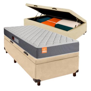 Imagem de Colchão Solteiro D23 + Bau Perola - Pro Inducol