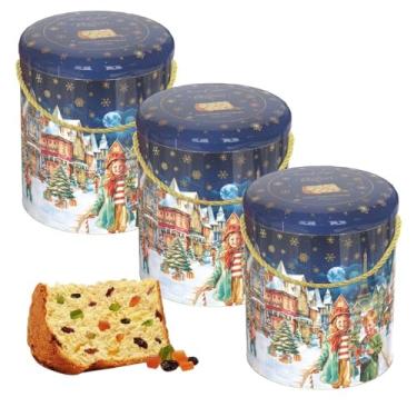 Imagem de Kit 3 Panetone Premium Lata Sabor Frutas 400g Santa Edwiges