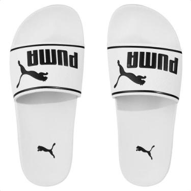 Imagem de Chinelo Puma Leadcat 2.0 Bdp Unissex, Branco, Preto, 42,5