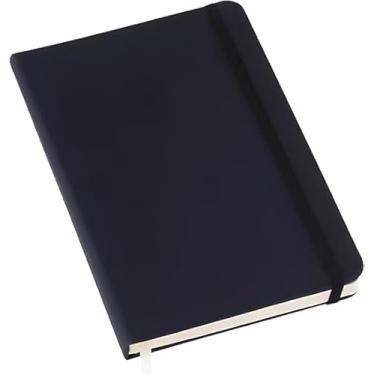 Imagem de Caderno de Anotações COM Pauta, Tamanho 21x14, Preto, Caderneta Tipo Moleskine