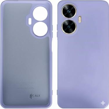 Imagem de Capa Case Silicone Aveludada para Realme C55 com Proteção de Câmera – Ultra Fina, Antichoque e Premium (Lilás)