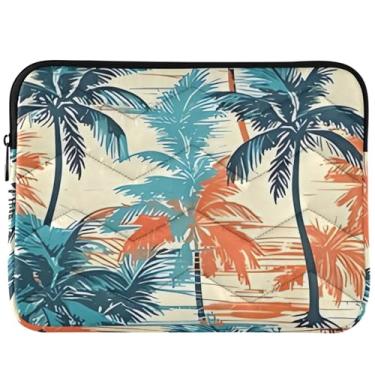 Imagem de Capa protetora para notebook colorida Hawaii Palms Tropical Laptop Universal 13-14 polegadas Acessórios de computador para MacBook Air 13 polegadas