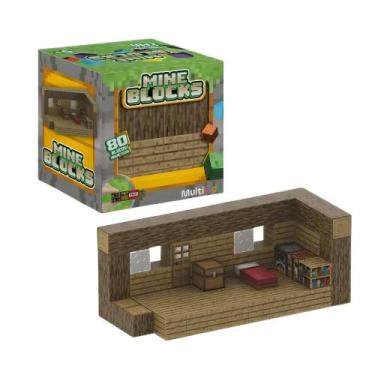 Imagem de Brinquedo Infantil Blocos Magnéticos Mineblocks 80 Blocos Window Box M