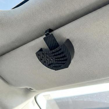 Imagem de Suporte de clipe de viseira de carro para ZYNN padrão (7 cm x 2 cm), acessórios de viseira de sol resistentes a altas temperaturas para 15 bolsas, acessórios internos de carro para organização, serve