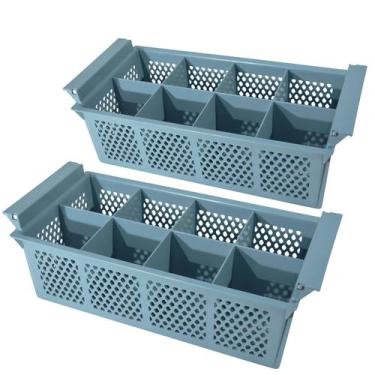 Imagem de Kit 2 Racks Cestos Para Talheres Em Lava Louça Industrial - AZ135